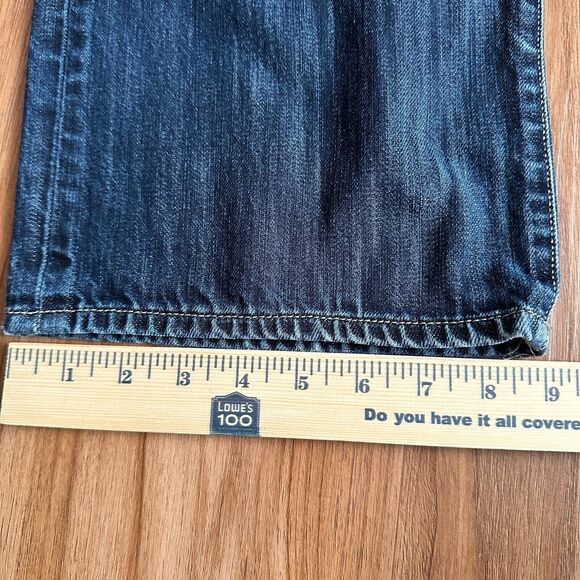 Mavi Men's Mark Jeans Straight Leg Stretch Dark Wash Blue Mid Rise Denim 38x32 - Picture 8 of 11